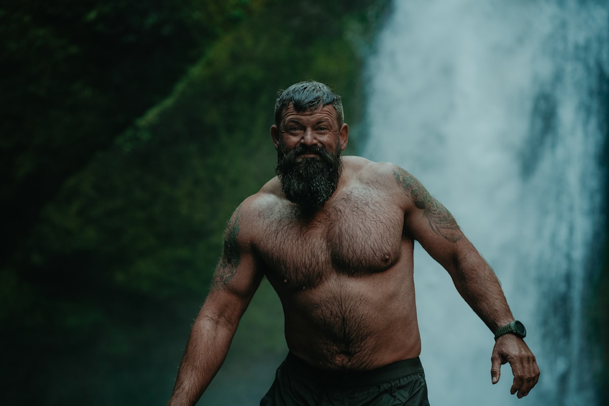 Active man demonstrating fitness and vitality